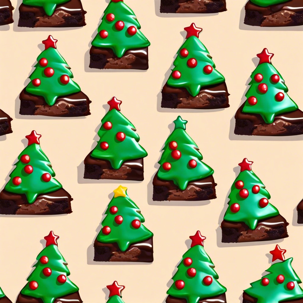 christmas tree brownies