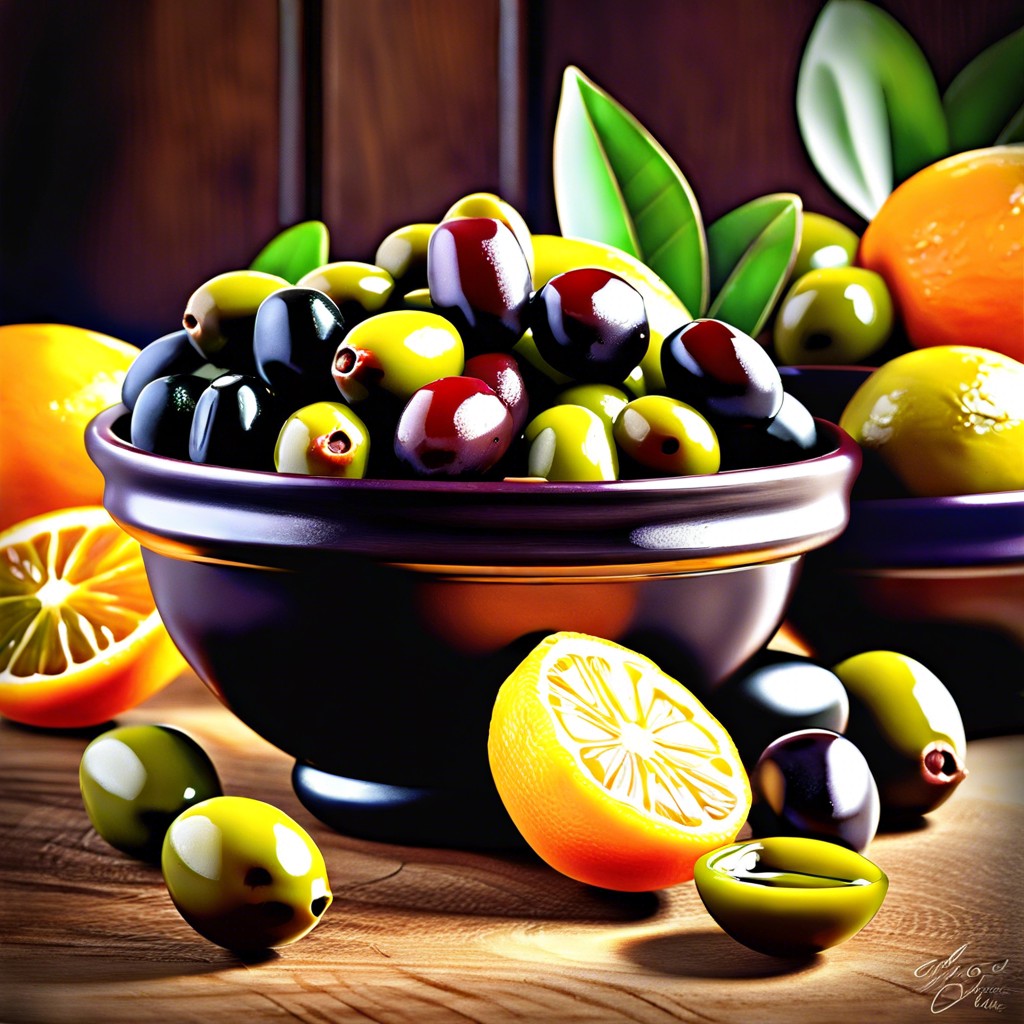 citrus marinated olives