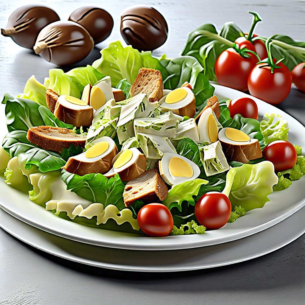 classic caesar salad platter