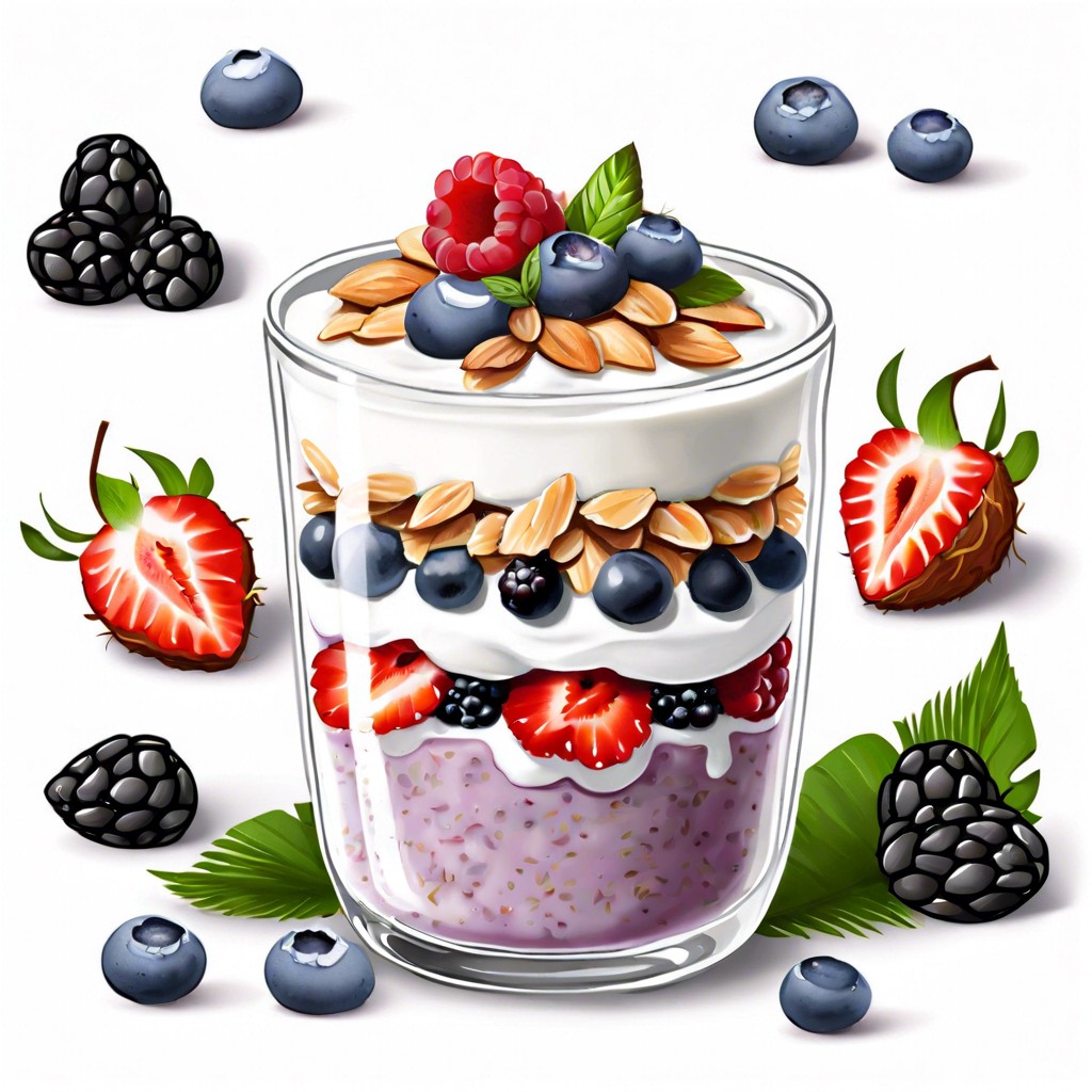 coconut yogurt parfait with berries