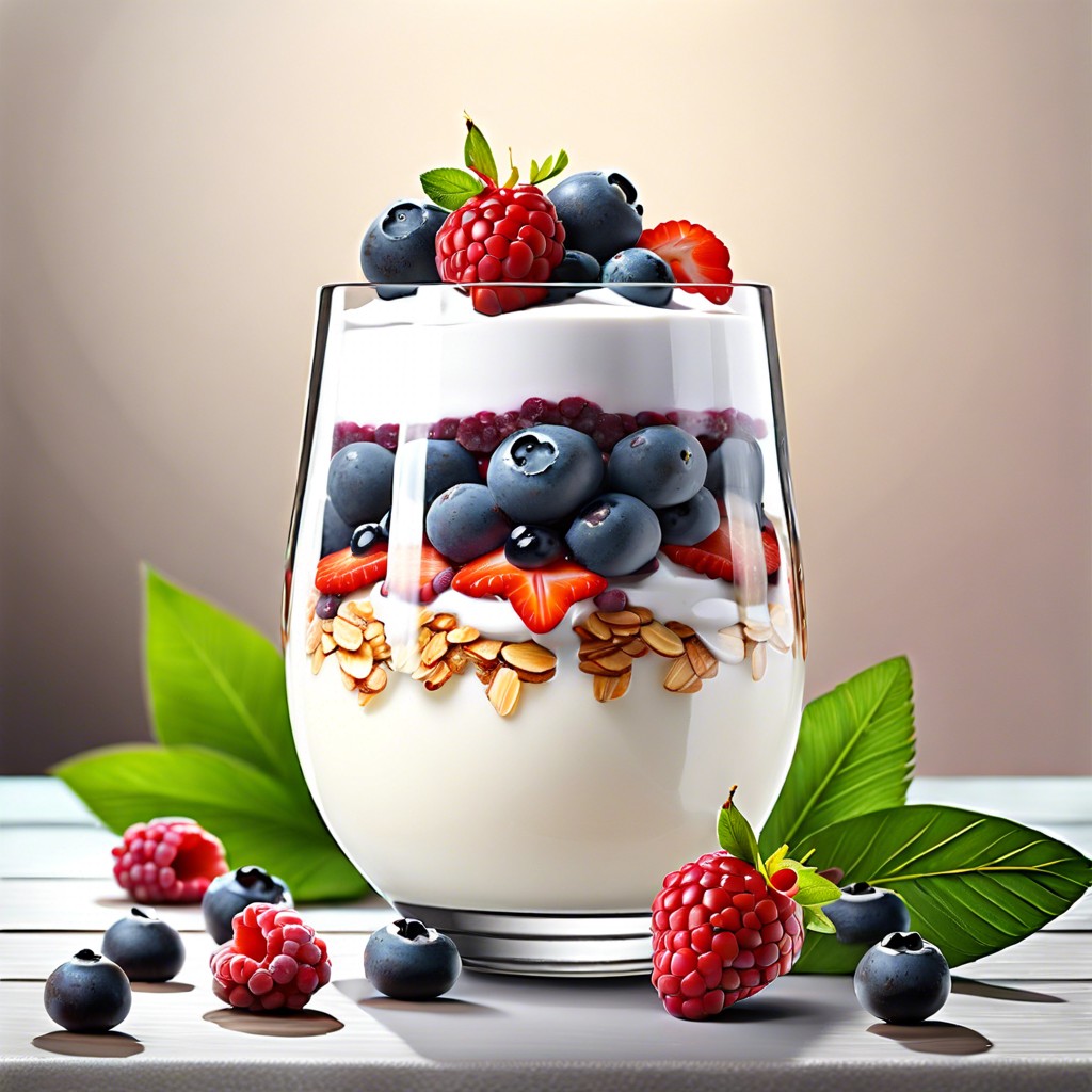 coconut yogurt parfait with fresh berries