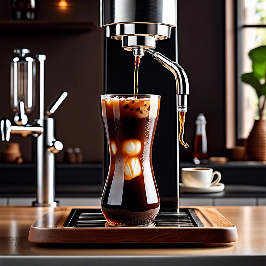 cold brew coffee on tap