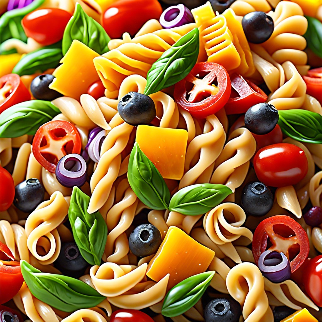 colorful pasta salad