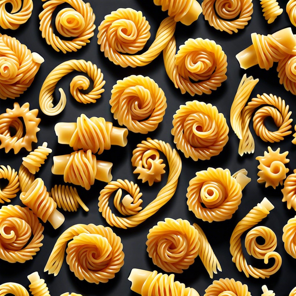 cooked pasta spirals