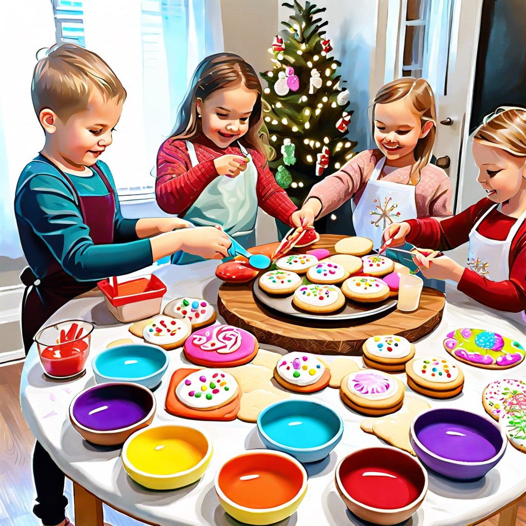 cookie decorating station