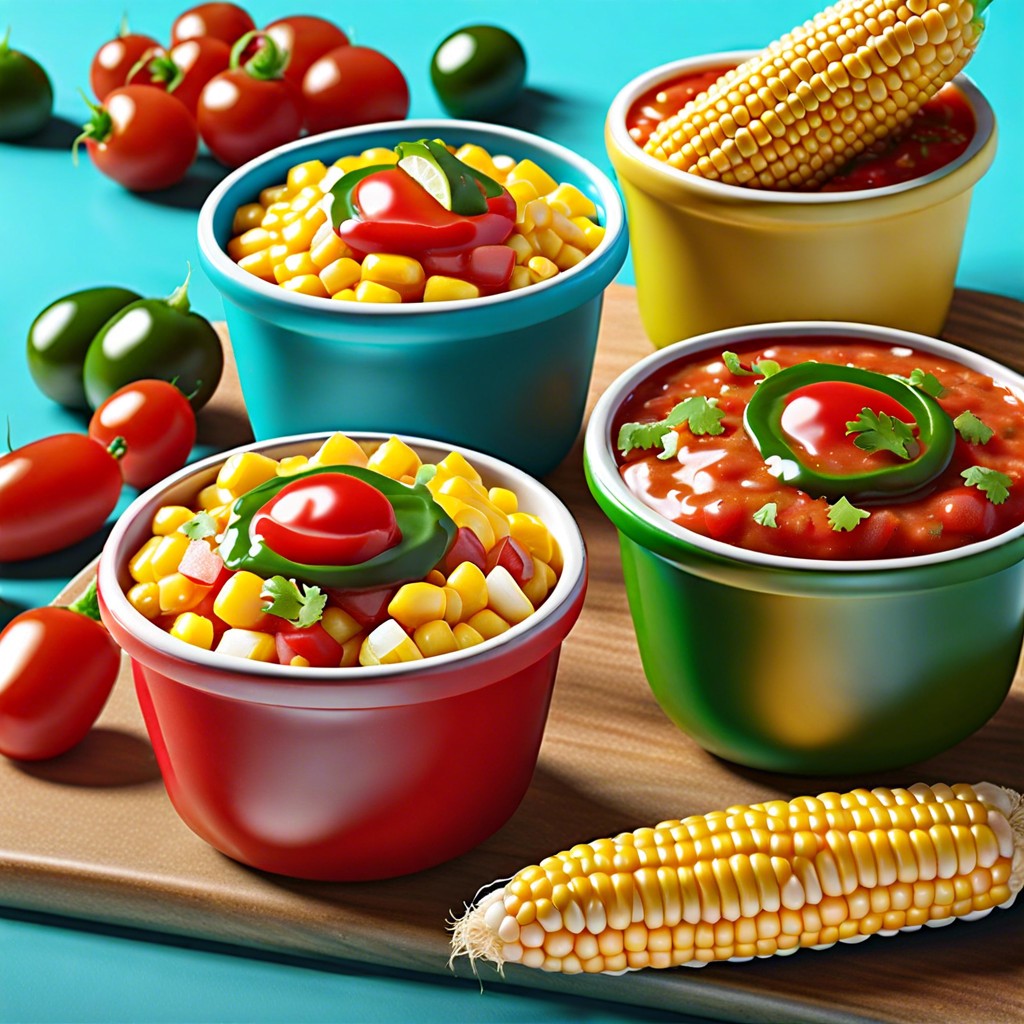 corn and salsa cups