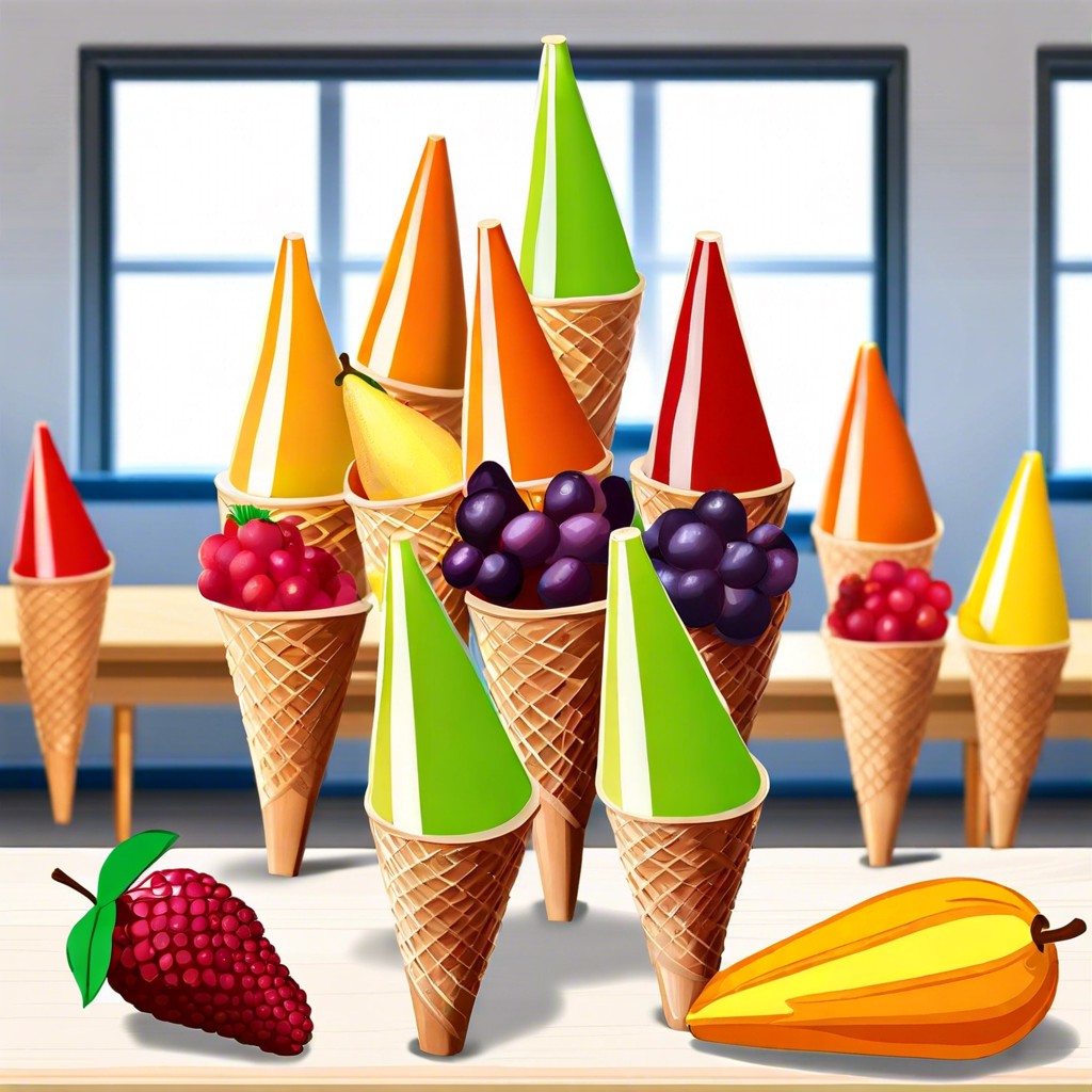 cornucopia fruit cones