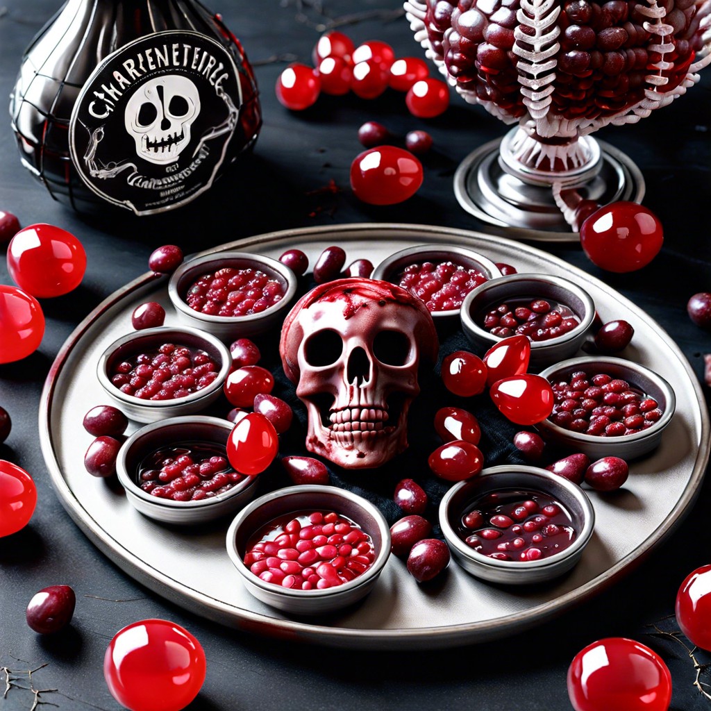 cranberry blood drops