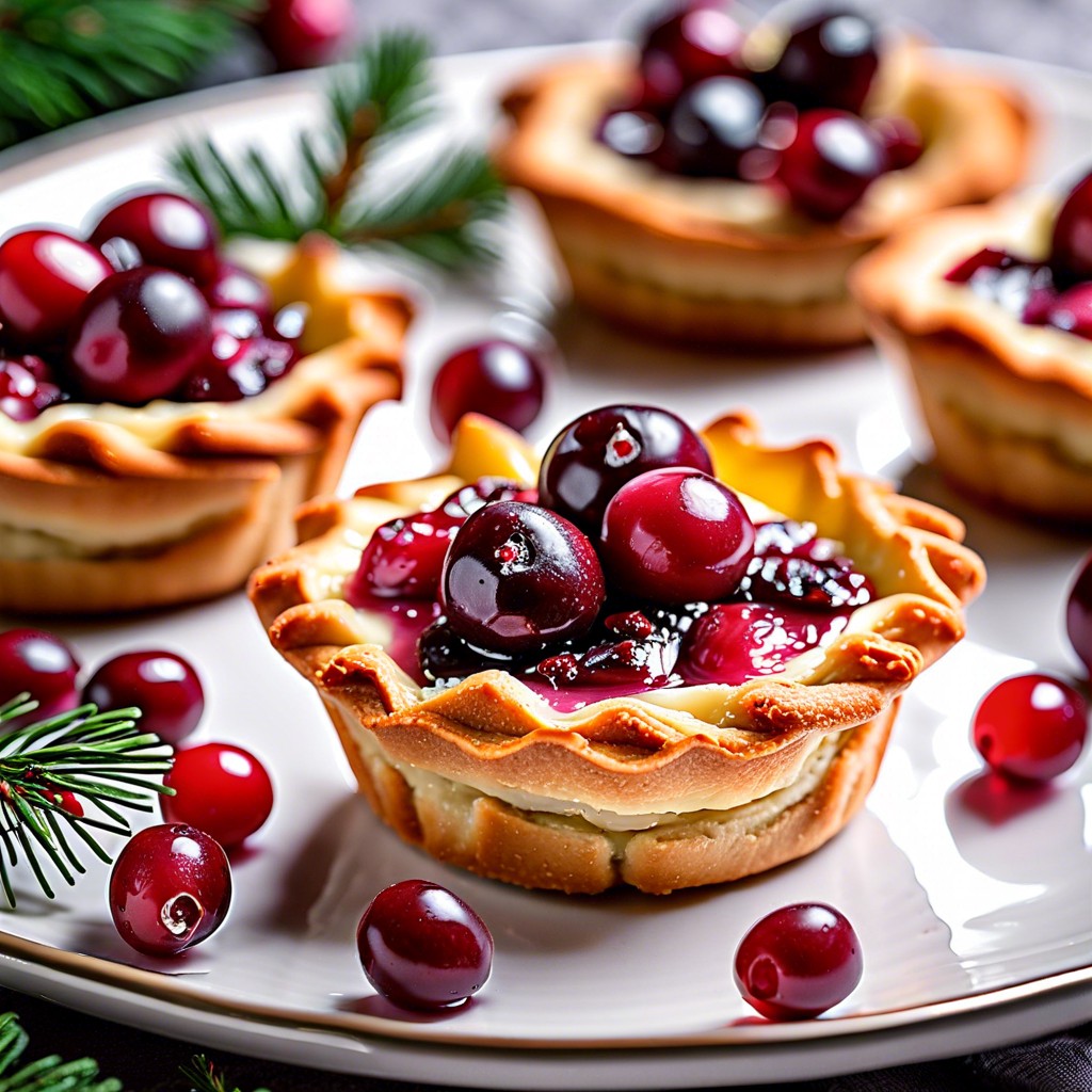 cranberry brie tartlets