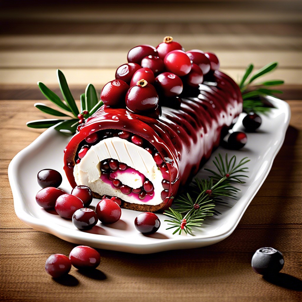 cranberry goat cheese log