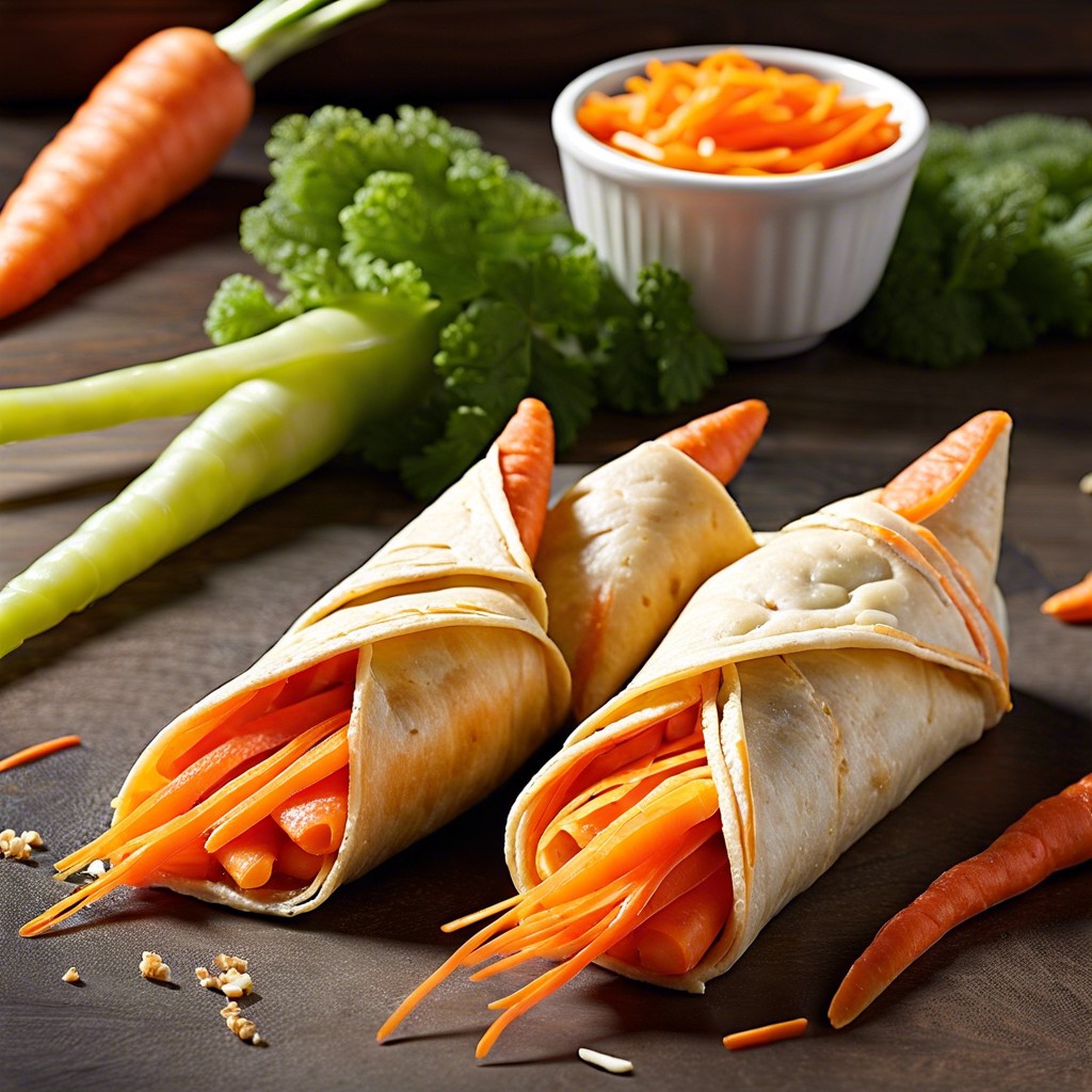 crescent roll carrot wraps