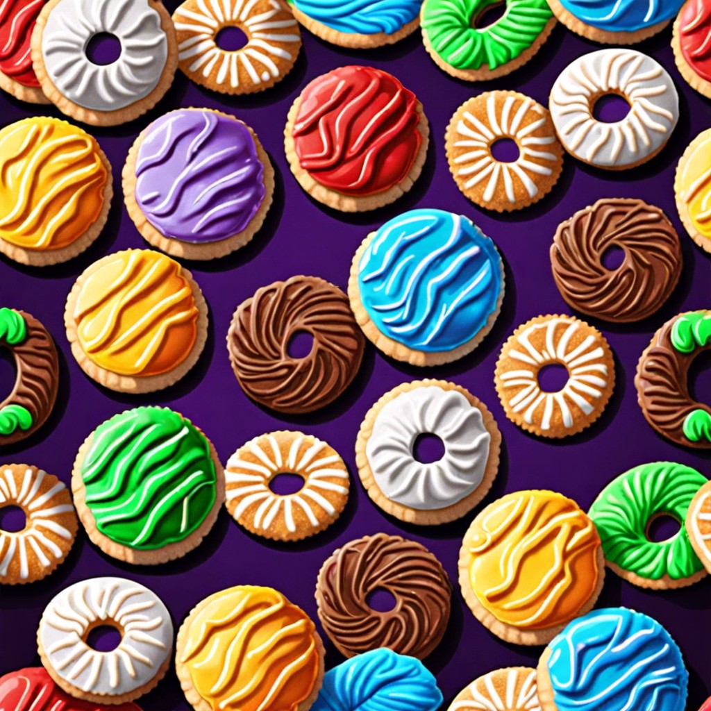 crinkle cookies of multiple flavors