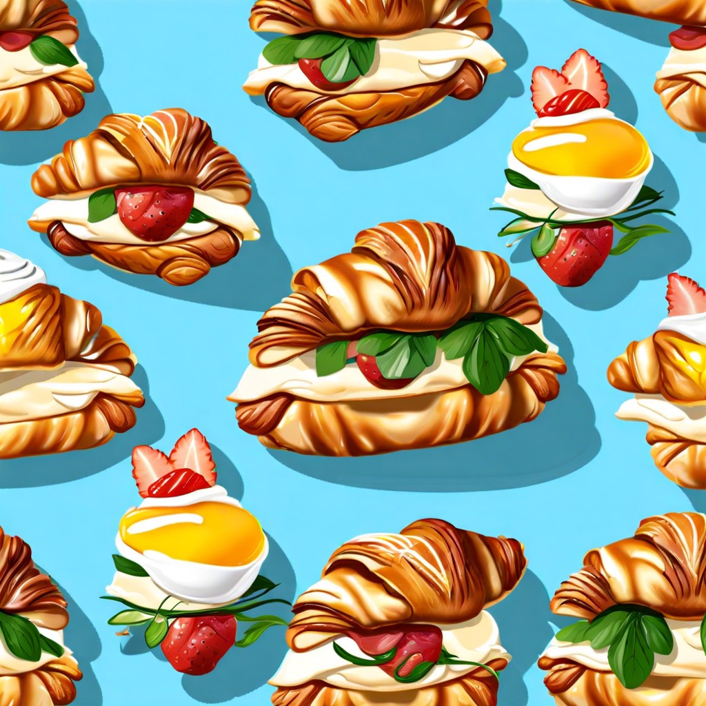 croissant breakfast sandwiches