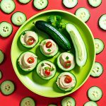 cucumber and hummus bites