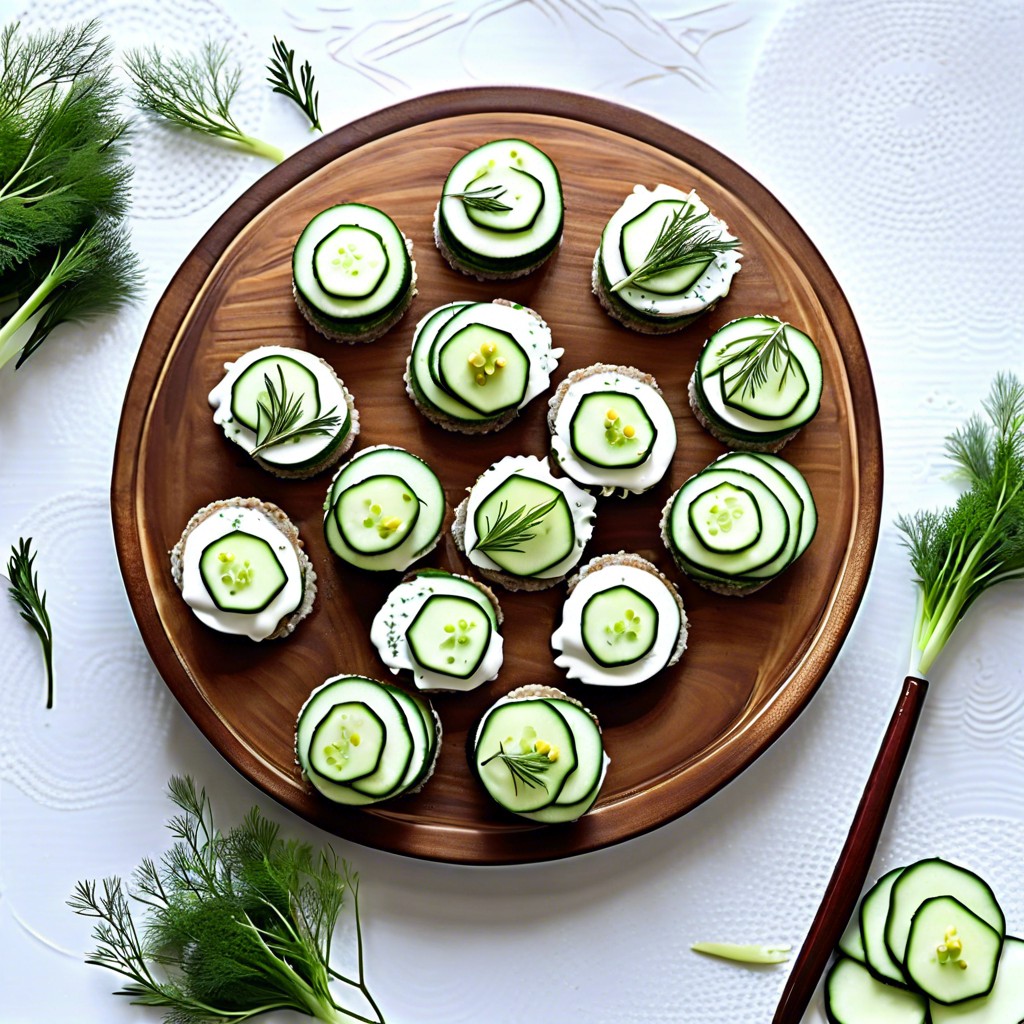 cucumber dill tea sandwiches