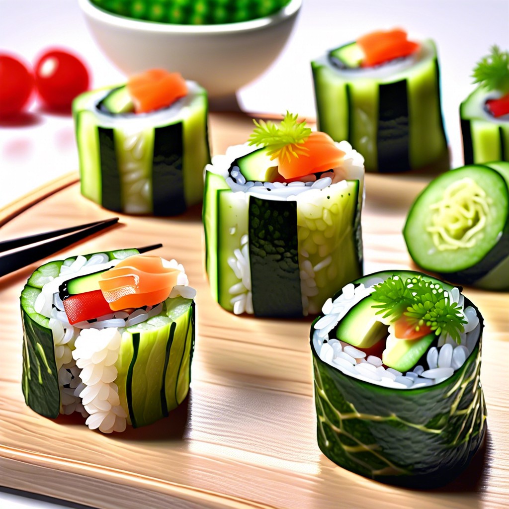 cucumber sushi rolls