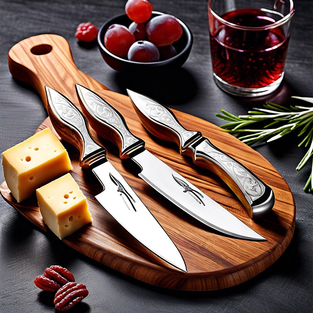 customizable cheese knife set