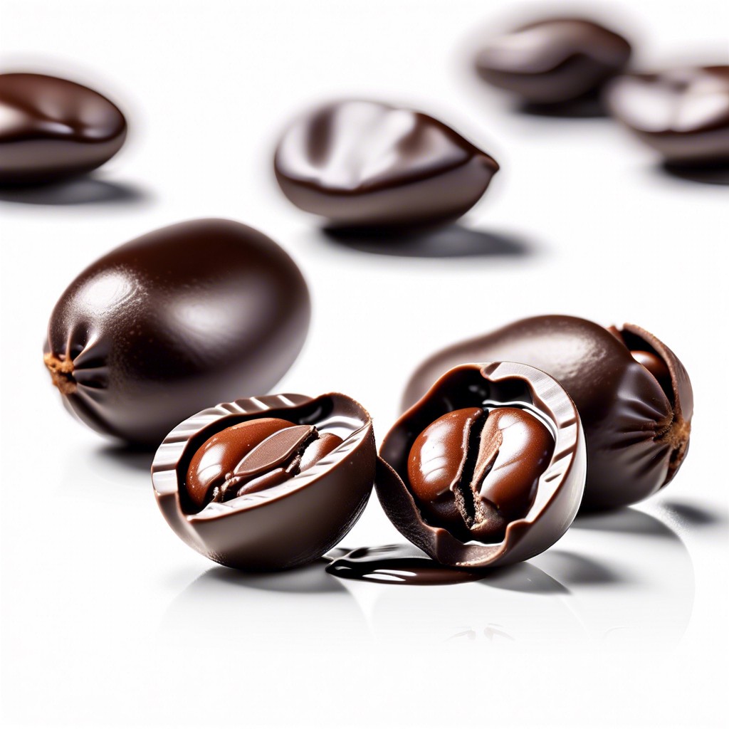 dark chocolate covered espresso beans