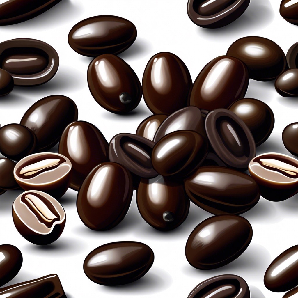 dark chocolate covered espresso beans