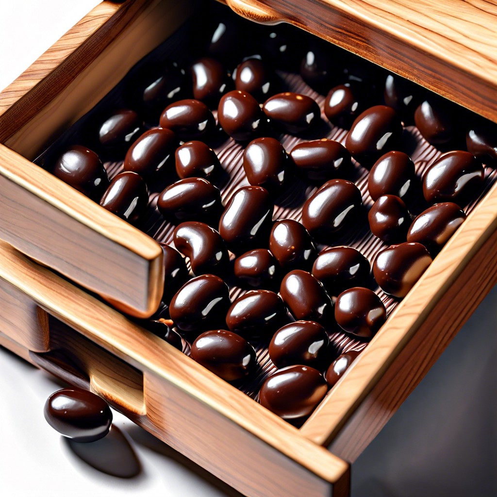 dark chocolate covered espresso beans