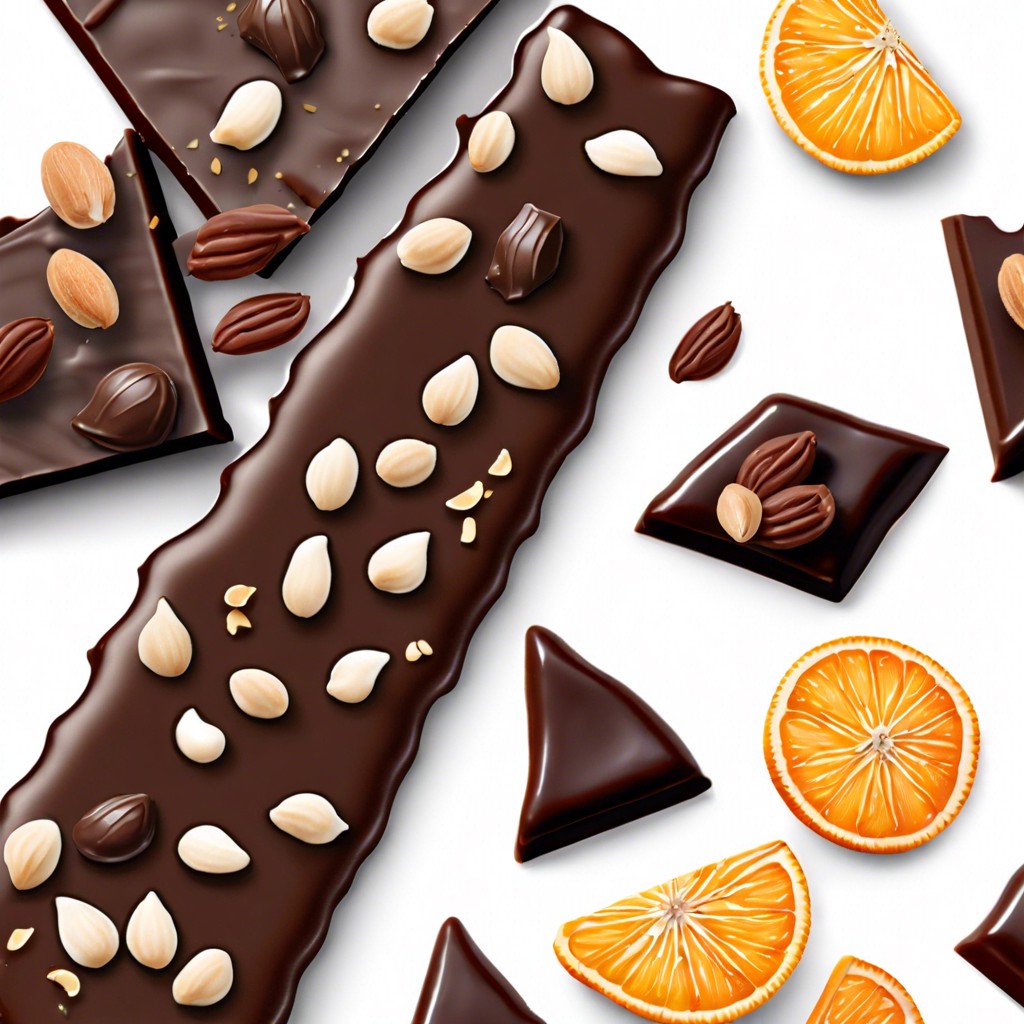 dark chocolate orange hazelnut bark