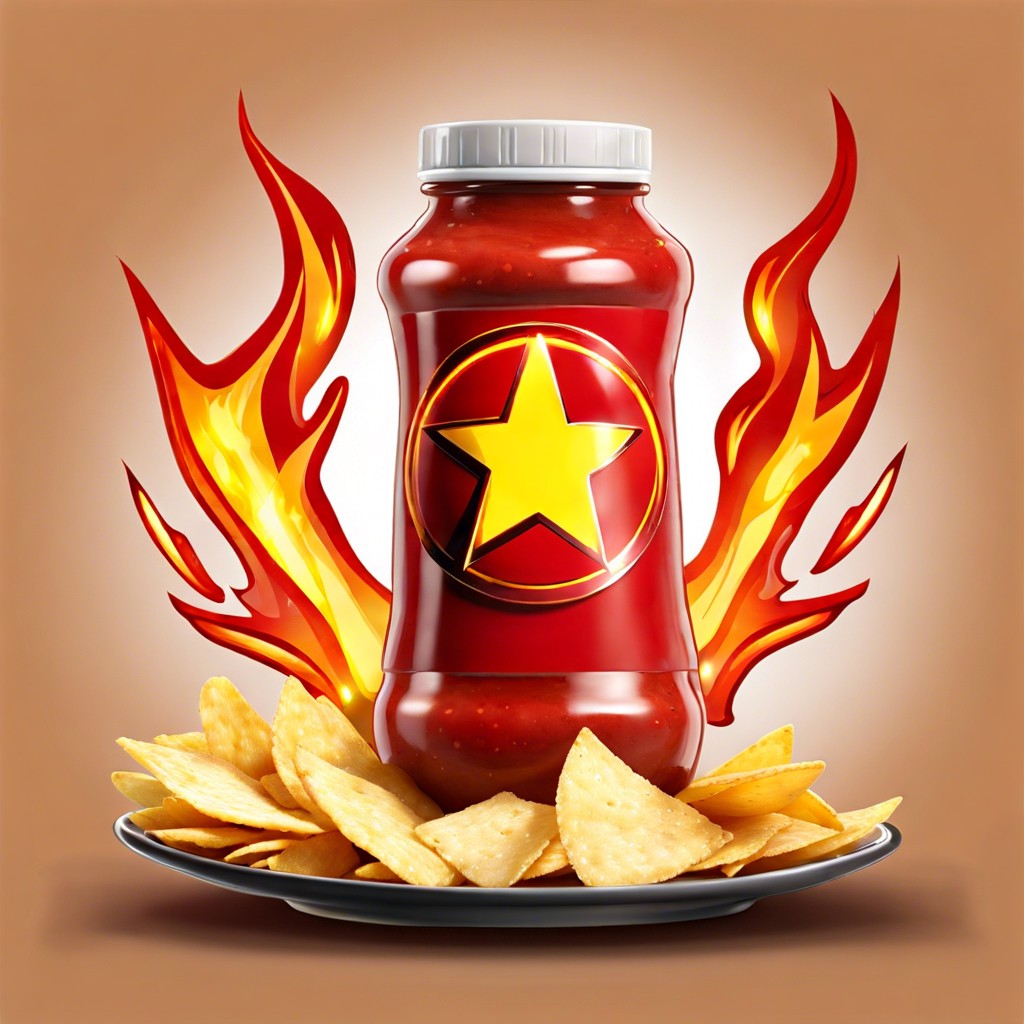 dark phoenix fiery hot salsa and chips