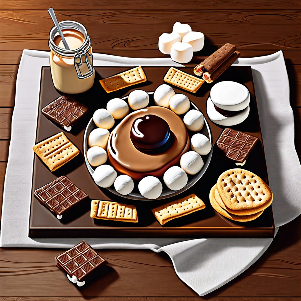 dessert smores board