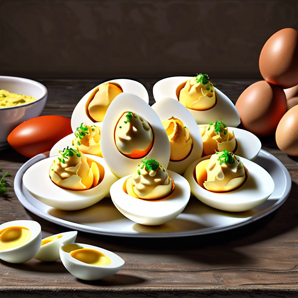 deviled egg footballs