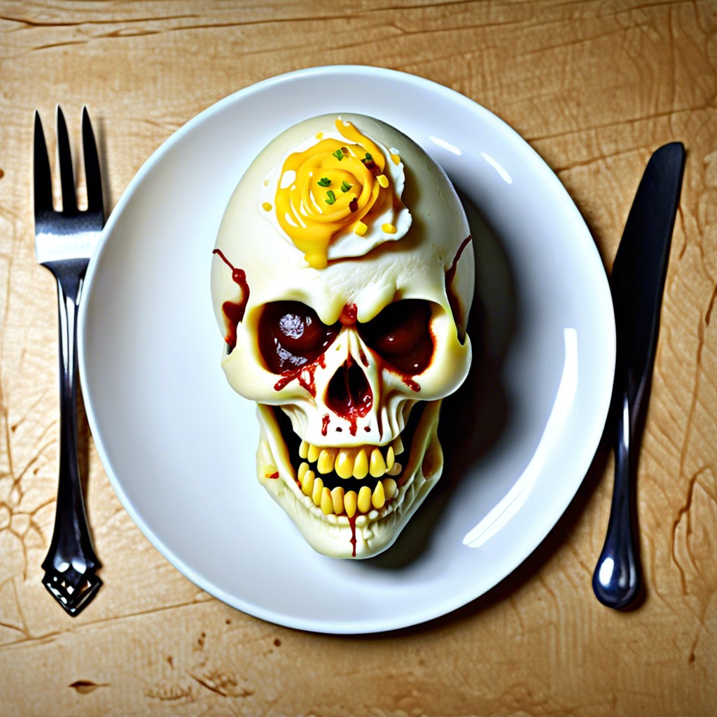 deviled egg skull