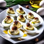 deviled eggs with truffle oil