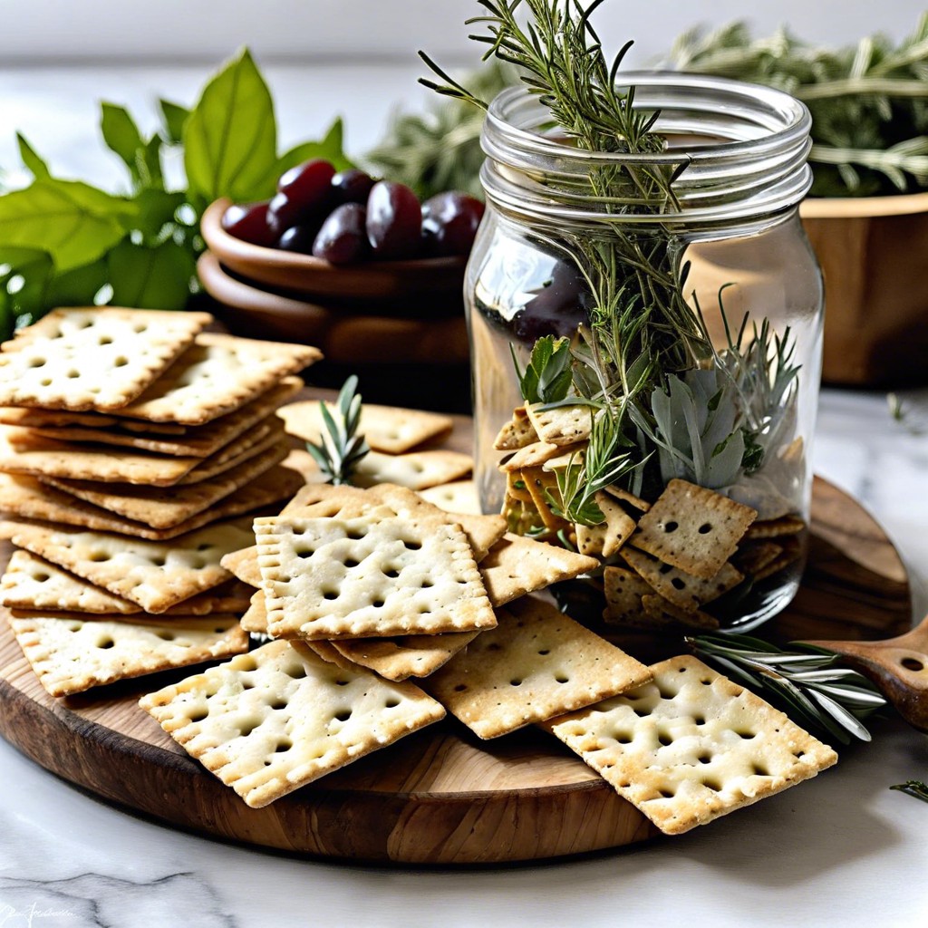 diy herb crackers