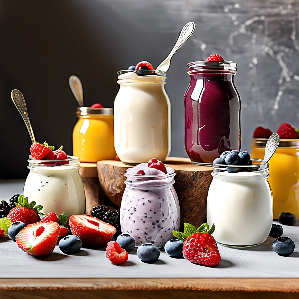 diy yogurt parfait station greek yogurt with granola berries and honey
