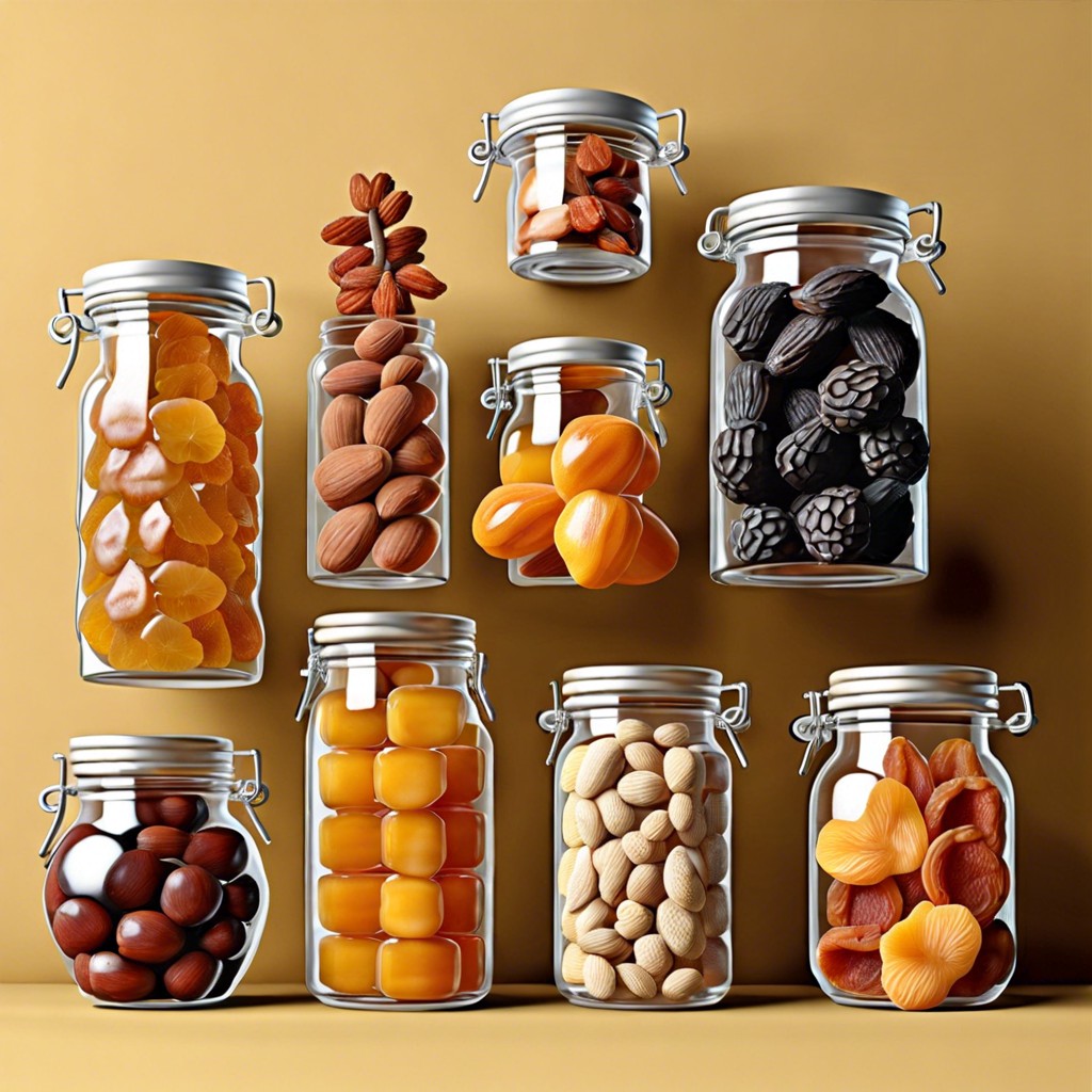 dried fruit jars