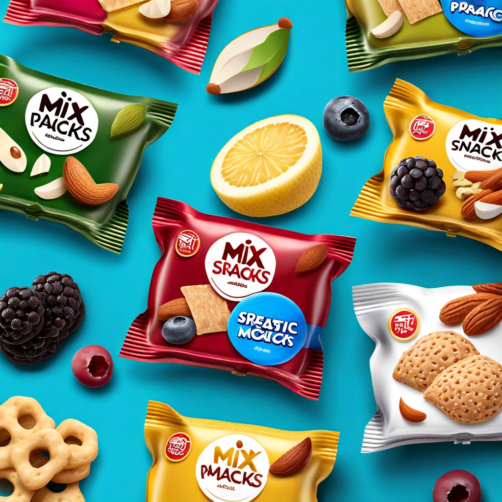 dual flavor split packages for mix and match snacks
