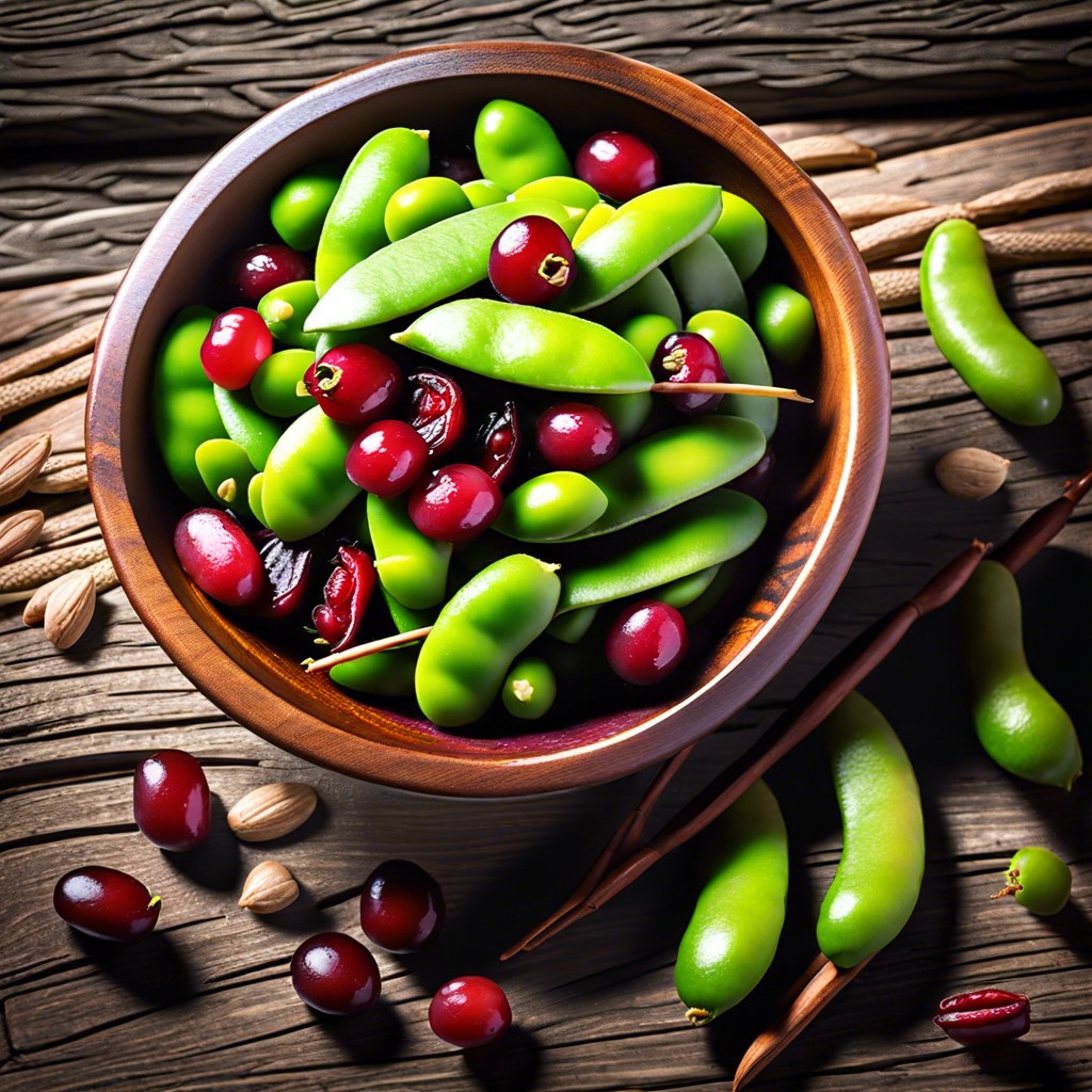 edamame and cranberry mix