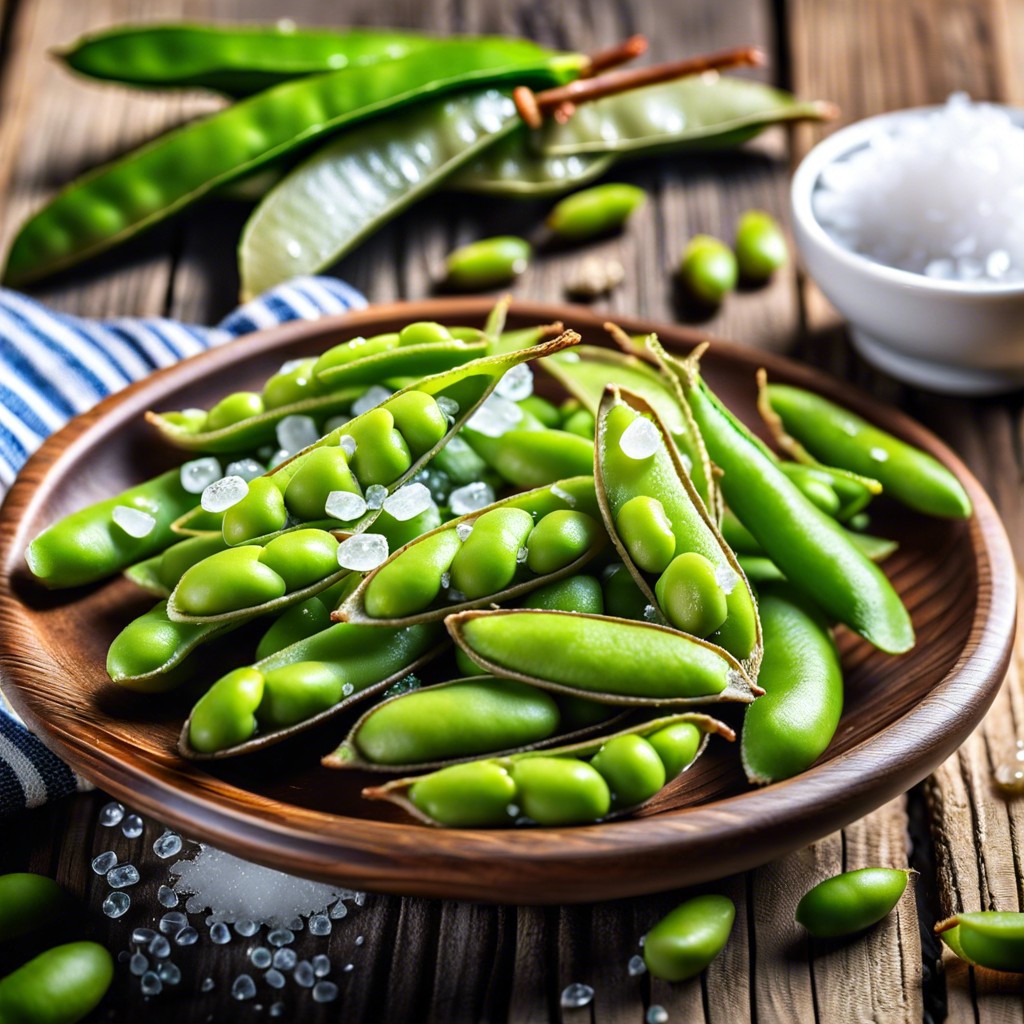 edamame with sea salt