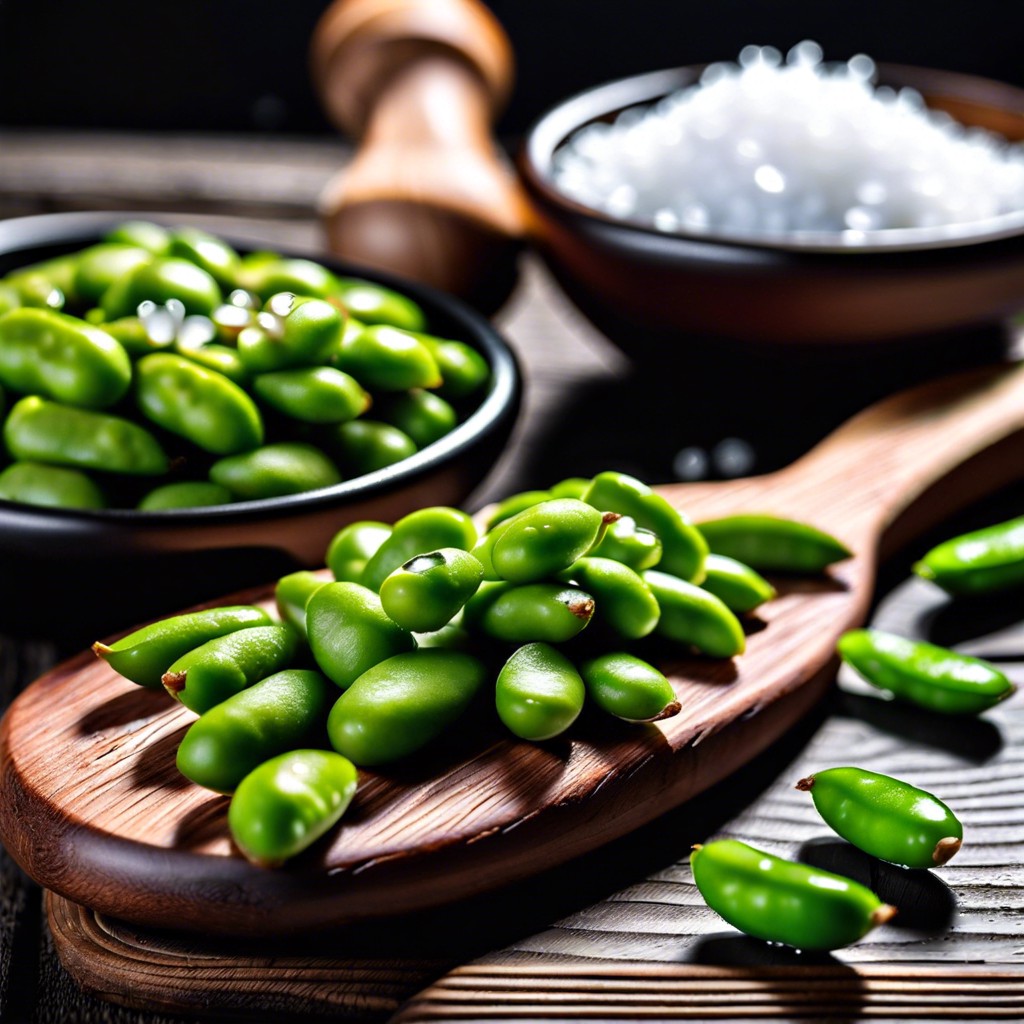 edamame with sea salt