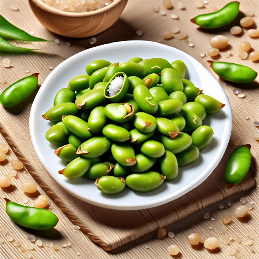 edamame with sea salt