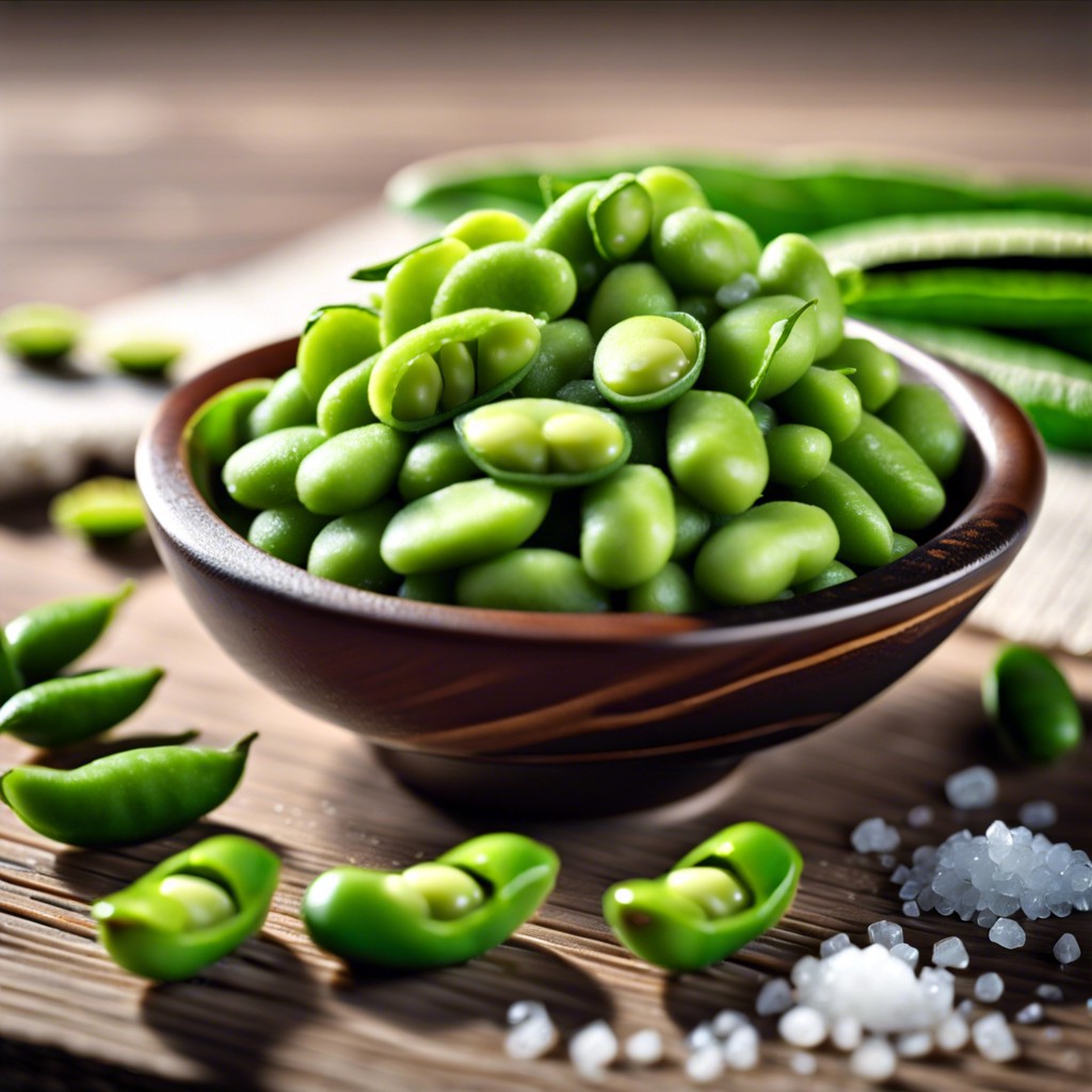 edamame with sea salt