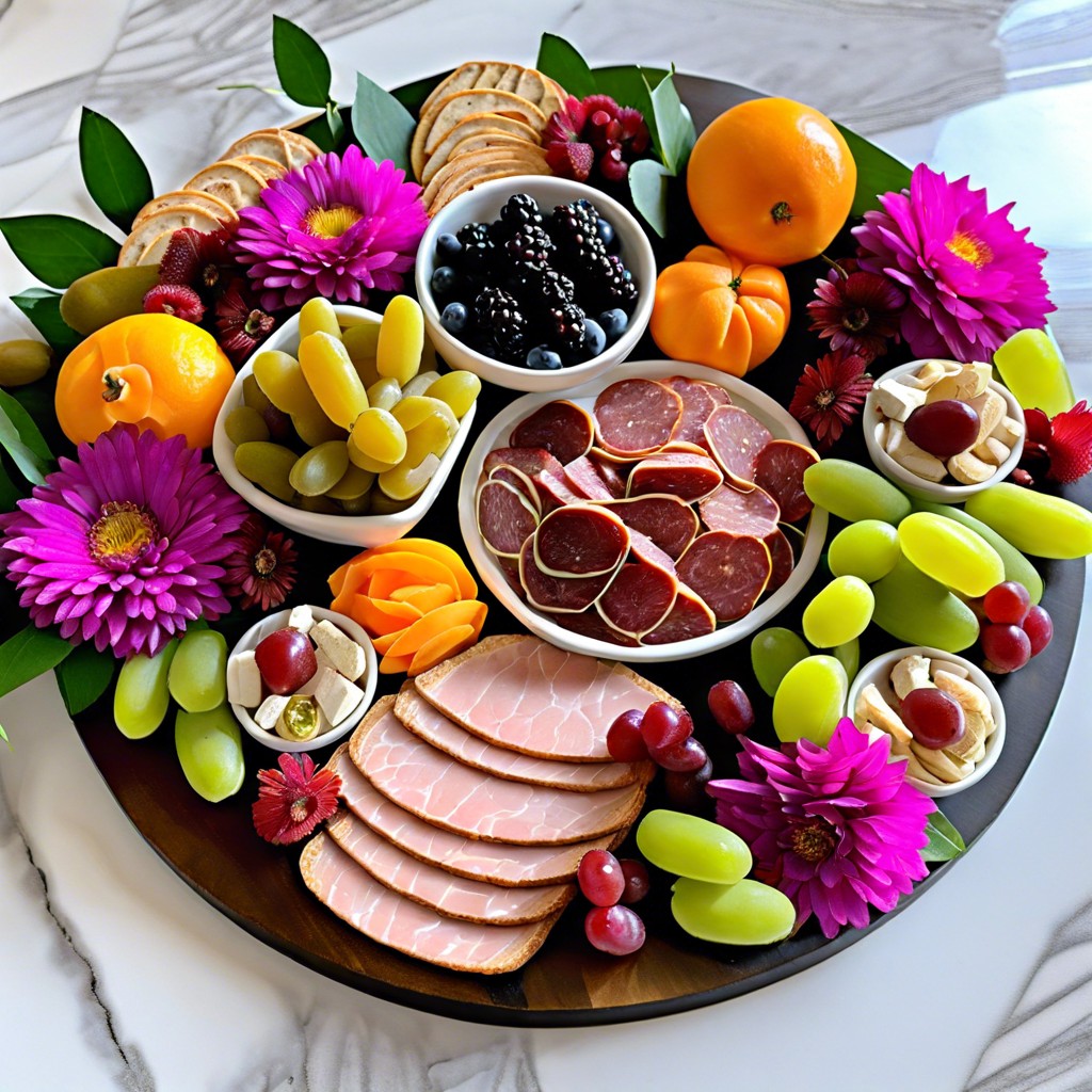 edible flower garnishes