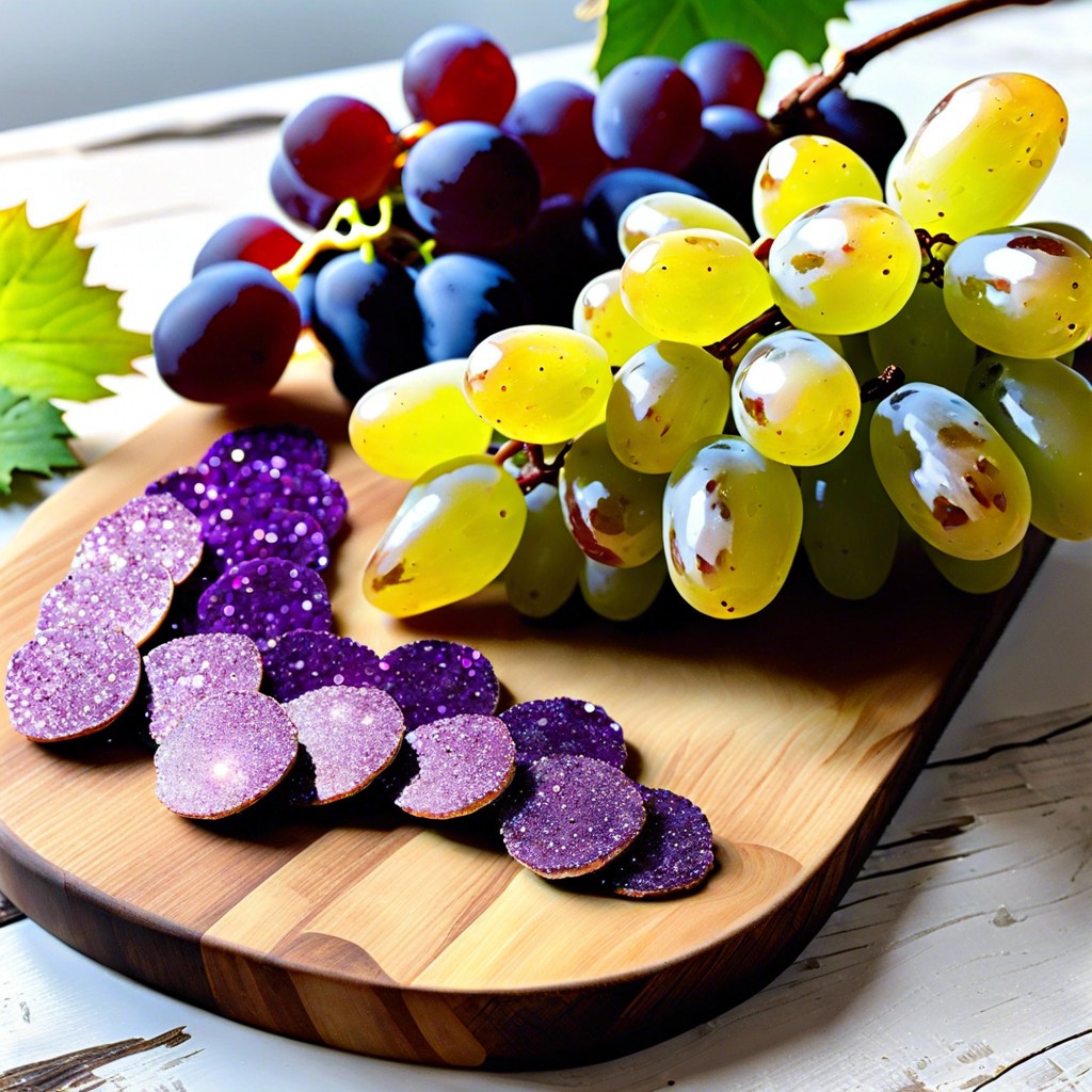 edible glitter grapes