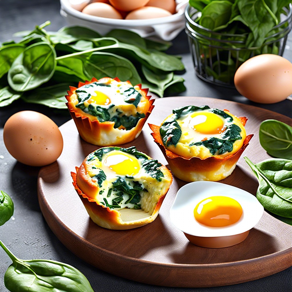 egg muffin cups with spinach feta and sun dried tomatoes