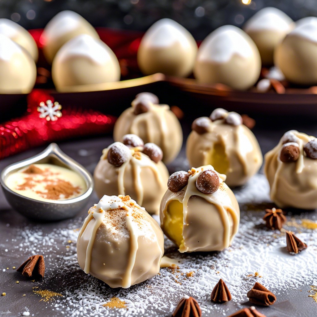 eggnog truffles