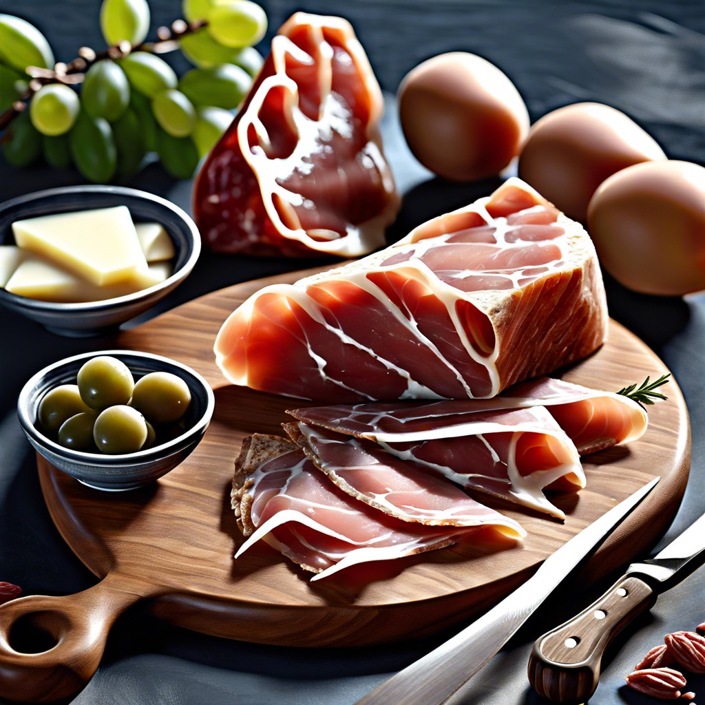 ethnic flavors prosciutto and manchego