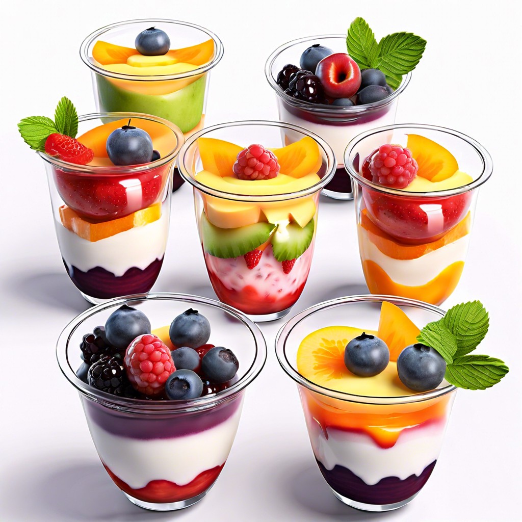faithful fruit cups layered fruit cups with yogurt and granola