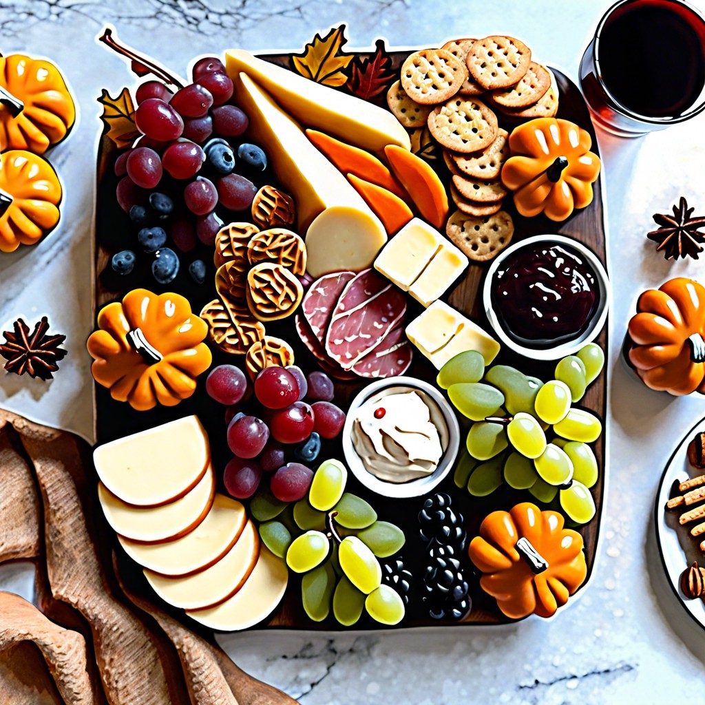 fall feast pumpkin dip caramel apples pecan bites and cinnamon crackers