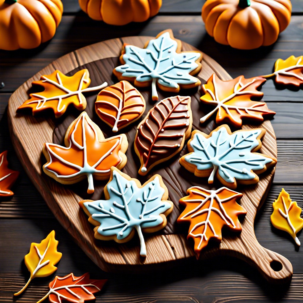 fall leaf cookies