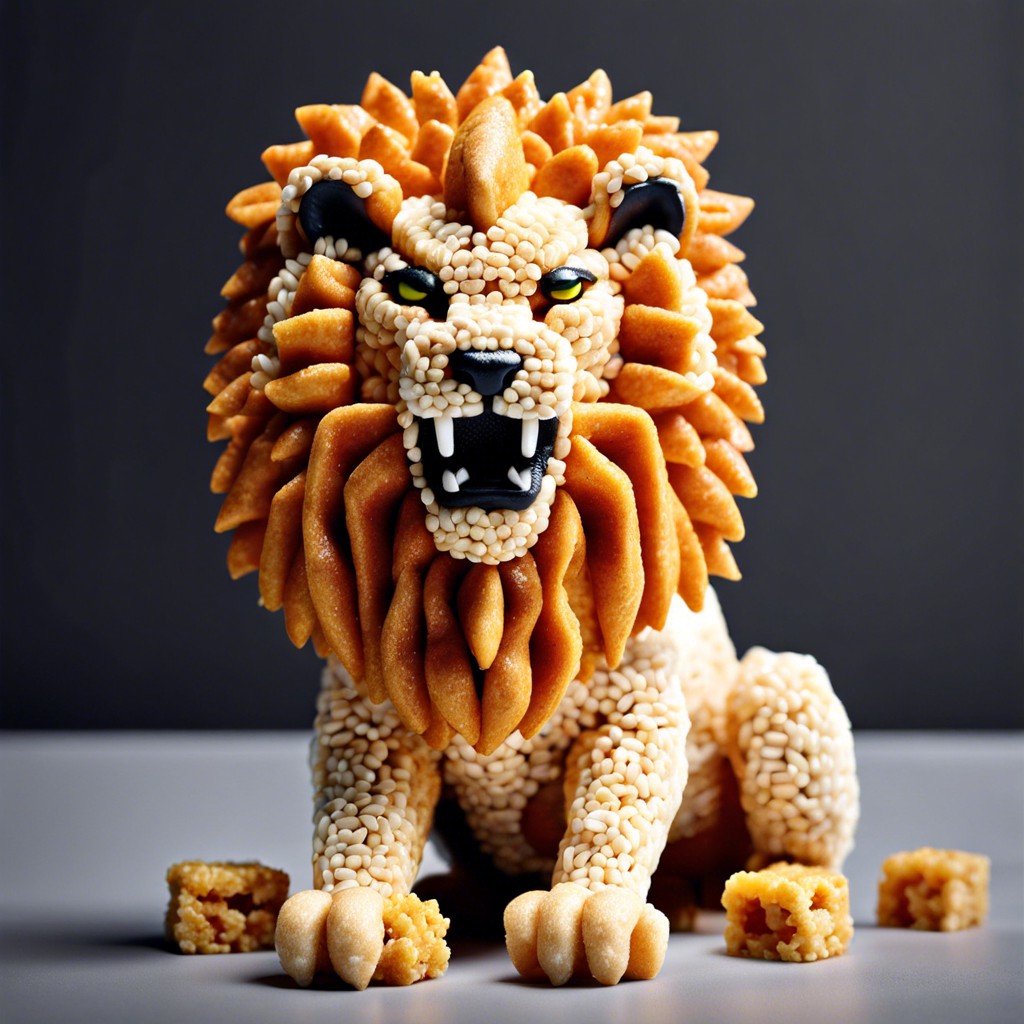 fierce lion rice krispies