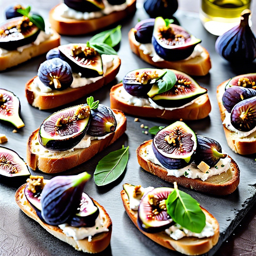 fig and goat cheese crostini