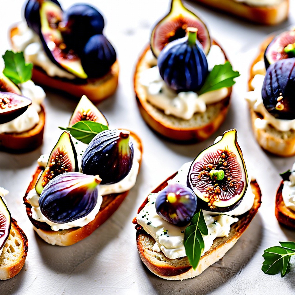 fig and ricotta crostinis